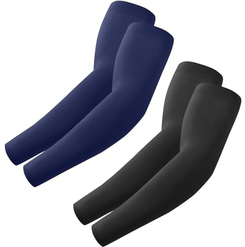 ROXUN Manicotti Braccia per Uomo e Donna Ideali per Padel Basket Pallavolo | maniche braccio unisex,protezione Upf 50+,nylon-spandex traspirante,polsino,antiscivolo per sport,guida e lavoro
