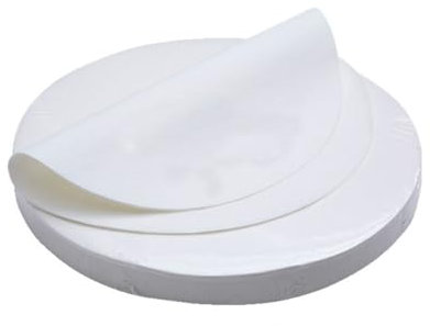 COCPZ&ZL 200 hojas redondas antiadherentes de papel pergamino de 32 cm de diámetro, papel para barbacoa, redondo, para hornear, redondo, para pizza