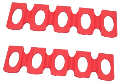 Warmhm 2 STÜCK Silikon Rutsch Getränkematten Flaschenhalter Bier Wein Stacker für Kühlschrank Schrank Leicht Langlebig Stapelbar Geeignet für Dosen und Flaschen jeder Art