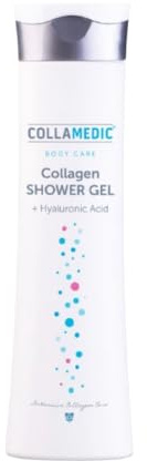 COLLAMEDIC Hydratations-Duschgel mit Kollagen & Hyaluronsäure – 300 ml Körperpflege, sanfte Reinigung & fühlbar geschmeidige Haut, für täglich erfrischende Dusche