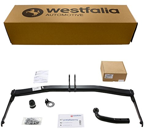 Westfalia Starre Anhängerkupplung für VW Sharan (BJ ab 09/2010), Seat Alhambra (BJ ab 10/2010) - im Set mit 13-pol. fzg.-spez.Westfalia Elektrosatz
