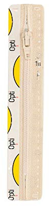 Opti S40-10-00849 Reißverschluss, 100 Prozent Polyester, 00849 Beige, 10cm