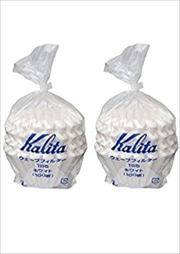 Kalita Twin Pack 22212 Wave-Filter, 185, 200er-Packung Total, Weiß (Japan Import)