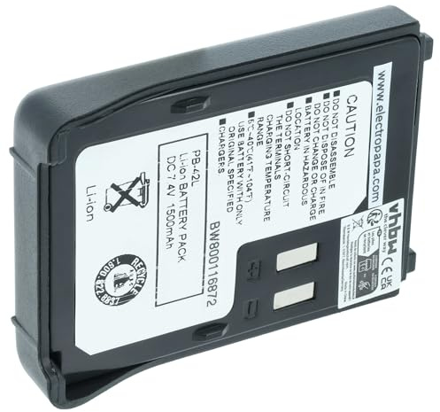 vhbw Akku kompatibel mit Kenwood TH-F6 | TH-F6A, TH-F6E, TH-F7, TH-F7A, TH-F7E, TH-FTE Funkgerät, Walkie Talkie (1500mAh, 7,4V, Li-Ion)
