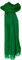 Avenella Uni-Farbener Chiffon Seidenschal, ca. 180x50 cm; 100% Seide, feine glatte Seide, leicht transparent; Farbe jadegrün