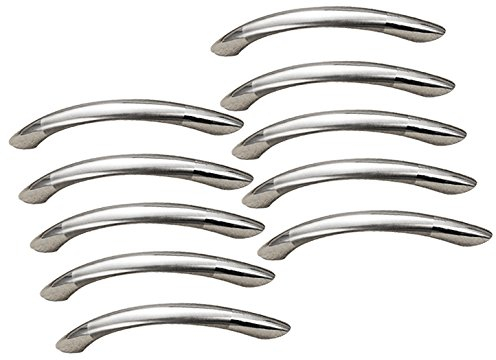 EBETA E 20er Silber Schubladegriff Möbelgriffe Relinggriffe, Bogengriffe Küchengriff Schrankgriffe Stangengriffe aus Gebürsteter Edelstahl (20 Stück, 96 MM)