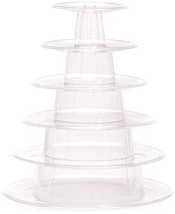 6 Torre Macaron Puesto de Pastel de Cupcake Macaroons Soporte de Puesto de Exhibición Herramientas de Decoración de la Boda Easter Suministros para la Fiesta