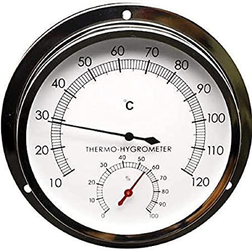 Technoline WA 3060 - analoges Sauna Thermometer, Temperaturanzeige und Luftfeuchteanzeige