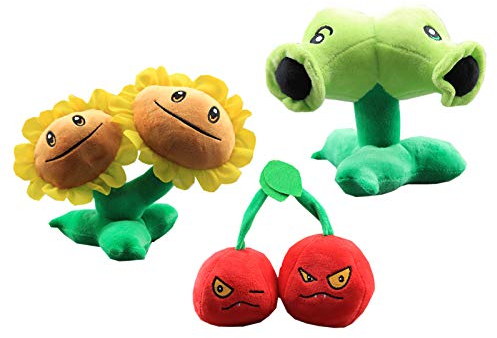 uiuoutoy Plant Lot de 3 poupées en Peluche en Forme de Tournesol