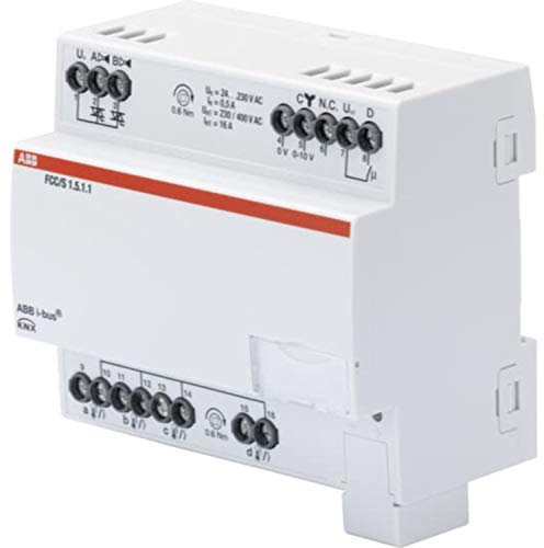 Driver fan coil 2xPWM, 0-10V, MDRC, 6,3 x 10,5 x 9 centimetri, colore bianco (riferimento: FCC/S 1.5.1.1)