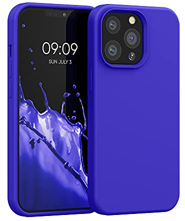 kwmobile Case Compatible with Apple iPhone 13 Pro Case - TPU Silicone Phone Cover with Soft Finish - Baltic Blue
