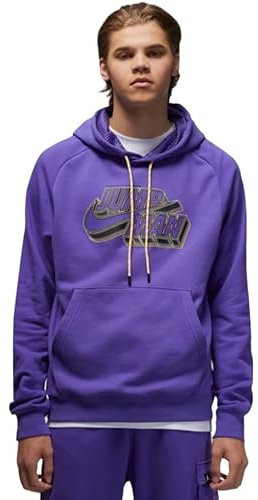 Nike Felpa Jordan Viola Jump Man Cappuccio DM1402 579 XS