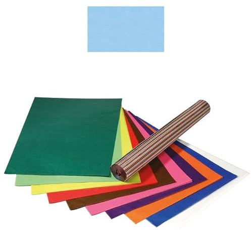 NEU Transparentpapier/Drachenpapier, 35x50 cm, 25 Bogen, Hellblau