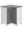 Belini Unterschrank Küche, Küchenunterschrank 90 cm Breite. SNP Küchenunterschrank mit Arbeitsplatte. Eckschrank Küche mit 1 Tür, Glamour Wood