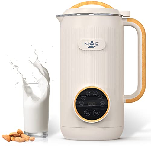 Nurtured Effect 6-in-1 Nut Milk Maker - One-Touch Homemade Plant-Based Nut Milk Machine with 20oz Capacity - Easy to Use - Dairy Free Beverages