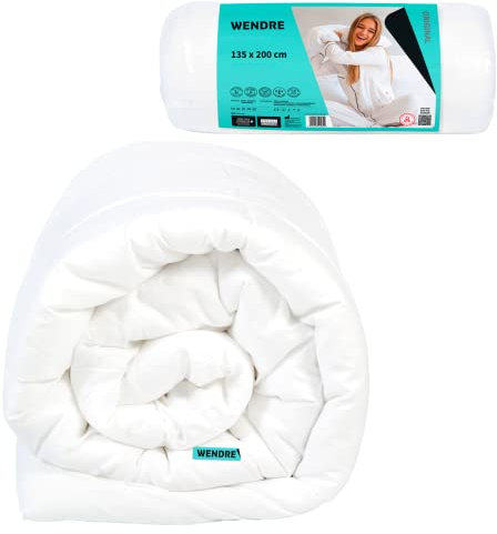 WENDRE Allergiker | 4 Jahreszeiten 135x200 cm Bettdecke, Weich & Warm Ganzjahresdecke, Steppdecke, Winterdecke, Atmungsaktiv, Pflegeleicht, Warme Decke, Mikrofaser
