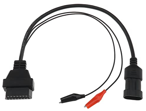 YINETTECH Câble Adaptateur de Diagnostic OBDII OBD2 3 Broches vers 16 Broches pour connecter OBD II 16 Broches Outil de Diagnostic de véhicule OBD-II Outil de Diagnostic Pièces