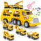EUTOYZ Toys for 2 3 Year Old Boy, Toy Cars Construction Toy for 2-6 Year Old Boy Toy Age 1-6 Digger Truck Toy Birthday Easter Gifts for 1-6 Year Olds Boy Car Toys Age 1-6 Year Old Toddlers Cars