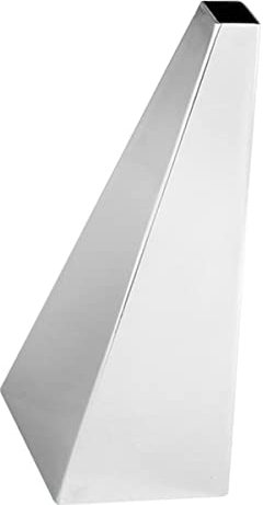 Happyyami Pyramid Vase Tischdeko Für Hochzeiten Und Zuhause Langlebige Metallvase Silber Für Kunstblumen Und Arrangements Stilvolles Wohnaccessoire