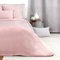 Parure de lit 140x200 cm Double Gaze de Coton GAZGAZ Rose 2 pièces