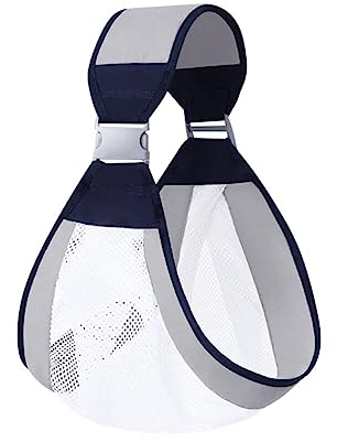 ISAKEN Ring Sling Tragetuch Einstellbar Babytragen Babytragetücher Baby Kinderbetreuung -Babybauchtrage für Neugeborene Kleinkinder bis 20 KG