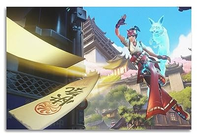 VZRSQZK Overwatch Spiel-Poster, dekoratives Gemälde, Leinwand, Wandposter und Kunstdruck, modernes Familienschlafzimmer-Dekor-Poster, 20 x 30 cm