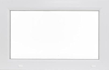 Festverglasung Fenster fest - Kunststofffenster Weiss BxH 60x100cm - Garagenfenster/Gartenhausfenster/Kellerfenster 60x100cm 2-fach Verglast