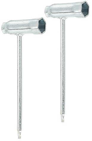 PATIKIL 13mm/19mm Chainsaw Combination T-Wrench, 2 Pcs, Silver