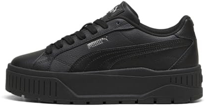 PUMA Damen Karmen II L Sneaker, Schwarz Schwarz Silber, 41 EU