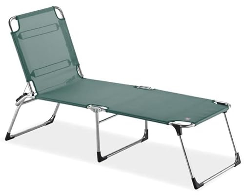 fiam Amigo XL40 Sonnenliege aus Aluminium und Textilene, Salbeigrün