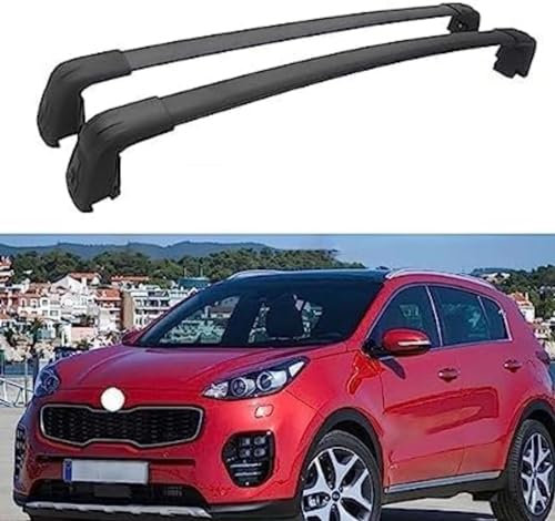 Barras portaequipajes de Techo compatibles con para KIA Sportage 2016-2020, Barras de Techo Destinado a Poner Cofres, Soportes y Escaleras