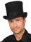 Hochwertiger edler Zylinderhut (16 cm) aus Wollfilz - schwarz - Hutgröße: 57 - Kostüm-Verkleidung Karneval, Halloween & Motto-Party