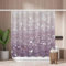 Woutay Shower Curtain Water Repellant Fabric Abstract Shiny Glitter,Mould Proof Resistant,Polyester,with 12 Plastic Hooks