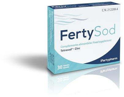 FERTYSOD | Comlemento alimentico | Fertilidad Masculina | TetraSOD® y Zinc | 30 cápsulas