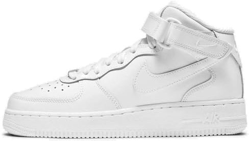 Nike Air Force 1 Mid GS Trainers DH2933 Sneakers Scarpe (UK 5.5 us 6Y EU 38.5, White White 111)