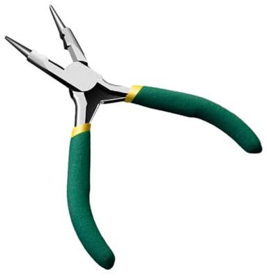 Mini Pliers Long Nose Bent Nose Diagonal End Cut Linesmans Needle Nose Pliers 5'' Plier for Jewelry Making Precisions Pliers Set for Electronics