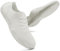 UNQWQZ Barefoot Shoes Femme Confort Ete Tennis Chaussures à Lacets Minimalistes Legeres Marche Sport Pieds Nus De Running Mode Fitness Course Antidérapantes Basket Blanco 36