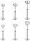 MODRSA 20G Lippenpiercing Damen Silber Eindrücken Nasenstecker Chirurgenstahl Flach Tragus Helix Labret Medusa Piercing Klar CZ Chirurgenstahl Piercing Schmuck