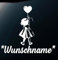Auto Aufkleber Baby on Bord. Heckscheibe Stoßstange Mädchen mit Herz Ballon Car Sticker