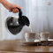 lvifloae Jarra de café de repuesto de vidrio, cafetera universal ABS de 1.2 cuartos de galón con mango cómodo y boquilla de ajuste apretado