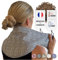 Chill&Rest - Bouillotte cervicales micro onde déhoussable - Fabriquée en France - Bouillotte graine - Dos - Migraine - Coussin cervicales - Chauffe cou - Bouillotte dos - Gris - L’Anthracite
