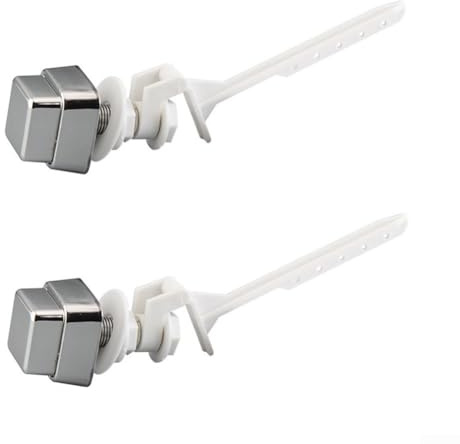 2-teiliges Toilettenspüler-Set mit Druckknopf, 2 x WC-Spülknöpfe, einzelne Spülung, WC-Druckknöpfe, Ersatzteile, für gewerbliche Toiletten