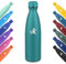 KollyKolla Gourde Inox, 750ml, Bouteille Isotherme sans BPA, Bouteille d'eau Reutilisable, Isolation Double Paroi, Gourde Isotherme Acier Inoxydable, pour Enfant, Adulte, Sport, École - Vert Foncé