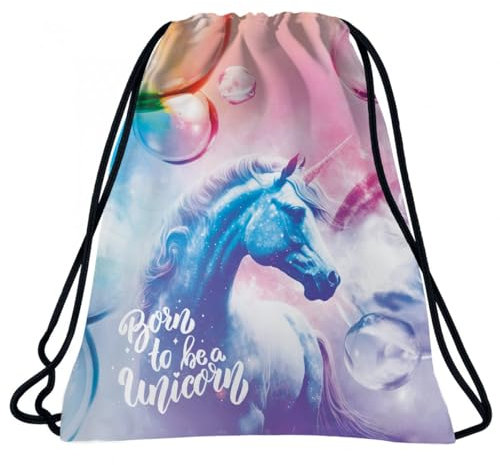 Ragusa-Trade Einhorn Pferde Turnbeutel Sportbeutel Gymnastikbeutel Gymsac Schuhbeutel, lila, 41 x 35 cm