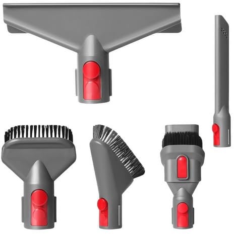 5 Stück Staubsauger Zubehör-Set für Dyson, für Dyson V7 V8 V10 V11 und V15, Dtaubsauger Ersatzteile Aufsatz für Dyson bestehend aus 3 Bürstenköpfen und 2 Staubsauger Düsen