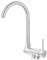 Saeuwtowy Grifo Cocina Abatible, Grifo de Fregadero Abatible Giratorio de 360°, Grifo Fregadero Cocina Plegable de Inox, Mezclador Fregadero Agua Fría y Caliente