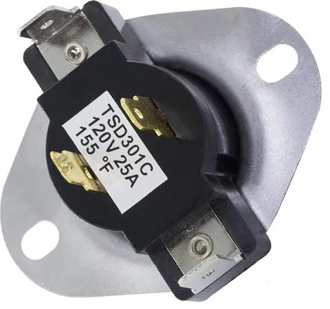 HWWW Termostato di ciclaggio dell'asciugatrice WP3387134 compatibile con AP6008270 306910 3387135 3387139 ET187 PS11741405