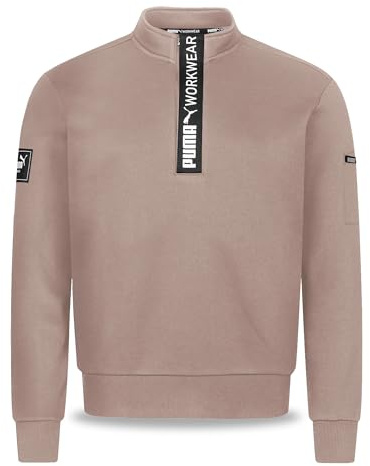 PUMA Workwear Advanced Kollektion - Sweatshirt Herren Pullover mit Reißverschluss - Utility Fach an der Schulter - Robustes und atmungsaktives Gewebe - Für Handwerk und Logistik