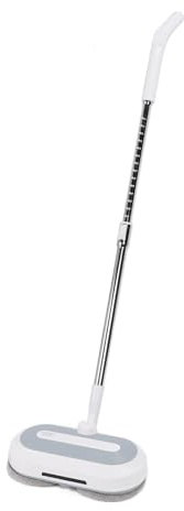 Cordless Electric Mop, Electric Spin Mop with Dual Motors and One Key Water Spraying, Floor Cleaner for Hardwood, Marble, and Tile Surfaces (UK Plug)