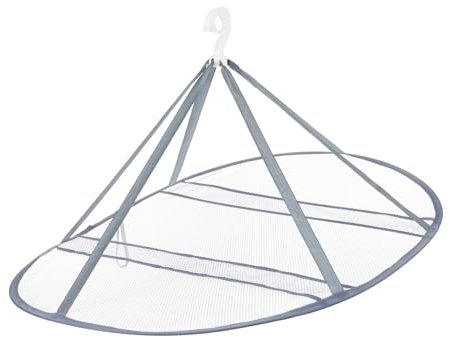 CLISPEED Flacher Wäscheständer Mit Netzdesign Für Lufttrocknung Und Tragbar Zum Aufhängen Von Kleidung Und Wäsche Für Reisen Und Kleine Wohnräume